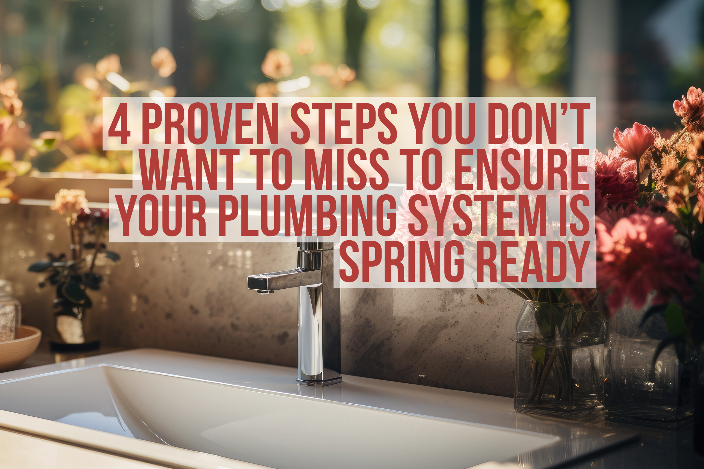 Steps you can take to make your plumbing system spring ready!