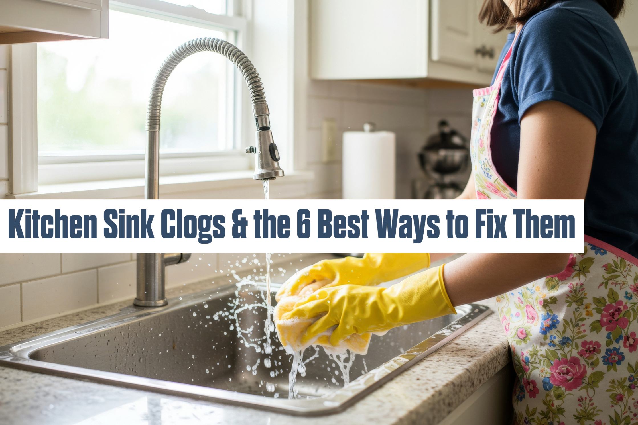 Lancaster, Ohio plumbing blog on how to fix a kitchen sink clog.